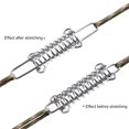 thumbnail image 4 of AOOOWER 5 Pcs Outdoor Camping Pegs Spring Tent Buckle Steel Tent Rope Tightener with Carabiner Clips Cord Adjuster Tensioner, 4 of 14