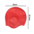thumbnail image 2 of Gorro de natación de pelo corto y largo Unisex, gorro de natación de silicona, gorro de natación para las orejas, gorro de natación para mujeres, hombres, niños y adultos Ormromra CPB-DE-SSW249-7, 2 of 5