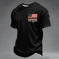 thumbnail image 2 of Trgacdwlo USA 250th Anniversary 1776-2026 Flag Print Short Sleeve Mens Big and Tall T Shirts Commemorative Red White and Blue 4th of July Shirts Men Black XL, 2 of 5