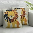 thumbnail image 3 of Orinice  Lion Home Decor Pillow Cover, Pillowcase, Cushion Cover and Decorative Throw Pillow Cover for Nursery and Kid's Room (Natural Color, Not White), 3 of 5