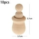thumbnail image 1 of Wosthever 10 Uds. De cuerpos de muñecas con clavijas de sin terminar, juego de anidación de personas para decoraciones de adornos de manchas de Almacenamiento y organización del hogar Wosthever HA023032-00, 1 of 6