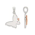 thumbnail image 3 of Sterling Silver Butterfly Charm Pendant Necklace with Chain, 3 of 4