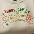 thumbnail image 2 of Embroidered Nutcracker Season Sweatshirt: Preppy Christmas Sweater, 2 of 5