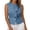 Light Blue, variant on MOJOGO Womens Denim Vest Asymmetrical 3-Button Sleeveless Tops Short Slimming Tank Top Fashion Summer Outfits
