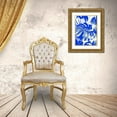 thumbnail image 3 of Franklin 14x18 Gold Ornate Wood Framed with Double Matting Museum Art Print Titled - Tropical Blue IV, 3 of 4