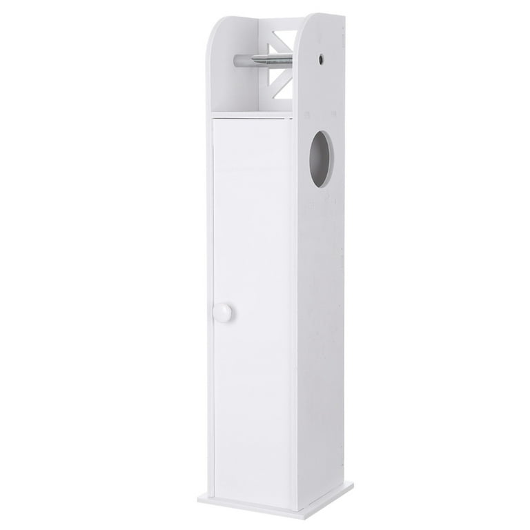 Narrow Cabinet for PVC Toilet Paper popular Towel with Paper Roll (19 x 19 x 77)Small Ba