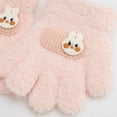 thumbnail image 4 of REDARER Kids Winter with Adorable Bunny Design Warm Insulated Five Finger Mittens for Toddlers Boys Girls Cold Weather,Size:1-3 Years, 4 of 6