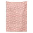 thumbnail image 2 of Underwater Tablecloth, Seaweed Doodle of Coral Reefs Sea Sponges Ocean Botanical Illustration, Rectangle Satin Table Cover for Dining Room and Kitchen, 60" X 84", Pale Pink and Blush, by Ambesonne, 2 of 2