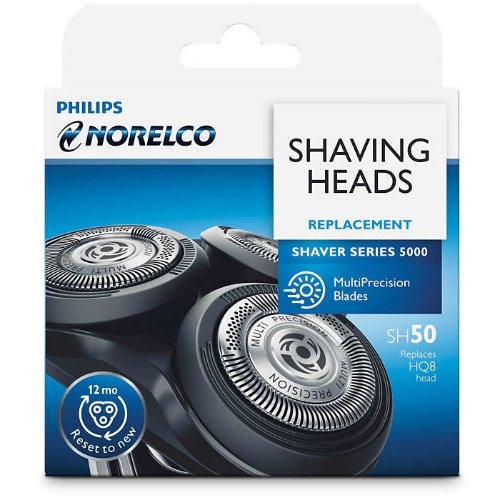 Philips Norelco SH50/52 5000 And AquaTouch Series Dual Blade Replacement Shaving Head For Models