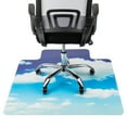 thumbnail image 6 of Mind Reader Office Chair Mat for Hardwood Floors, Polycarbonate, 47.25"L x 35.5"W x 0.125"H, Blue, 6 of 8