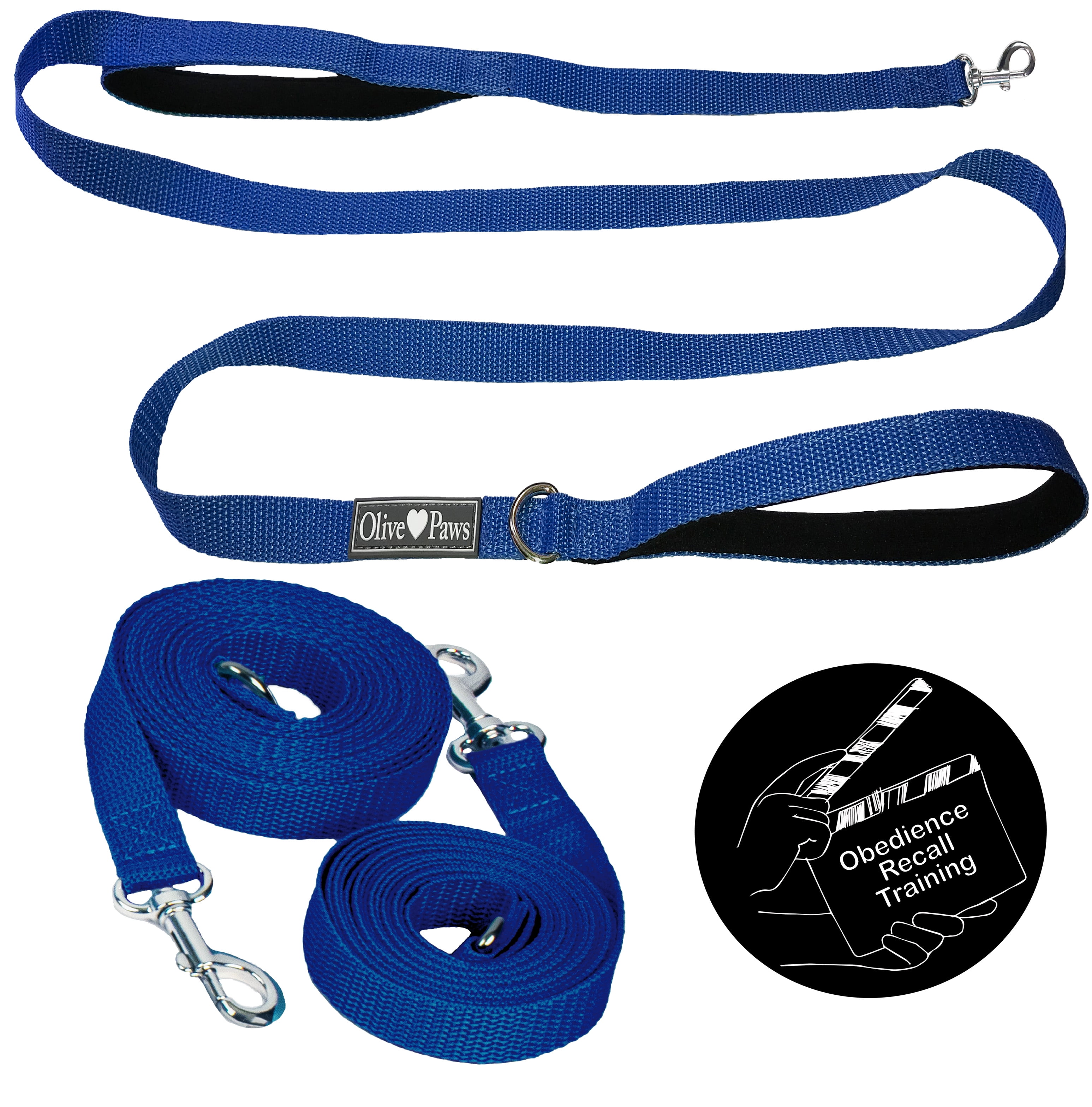 Olive Paws Long Dog Leash for Dog Training and Video. Dog Leashes 6ft