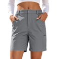 thumbnail image 3 of UKHCCC Plus Size Outdoor Cargo Shorts for Women Multi-Pocket High Waist Button Fly Travel Golf Casual S-2XL, 3 of 7