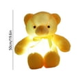 thumbnail image 3 of Large Light-Up Teddy Bear Plush Pillow, Soft Huggable Glowing Toy with Colorful LED Lights, Comfortable Cuddle Buddy for Bedroom Decor, Perfect for Adults to Relax & Sleep, Yellow, 1pc, 3 of 6