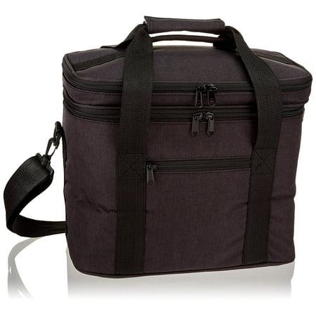 Putwo 12 Litre Lunch Bag Insulated Tote Large Capacity Cooler Putwo 12 Litre Lunch Bag Insulated Tote Large Capacity Cooler With Shoulder Strap Black