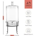 Beverage Dispenser with Stand 2.5 Gallon Large Countertop Glass Drink