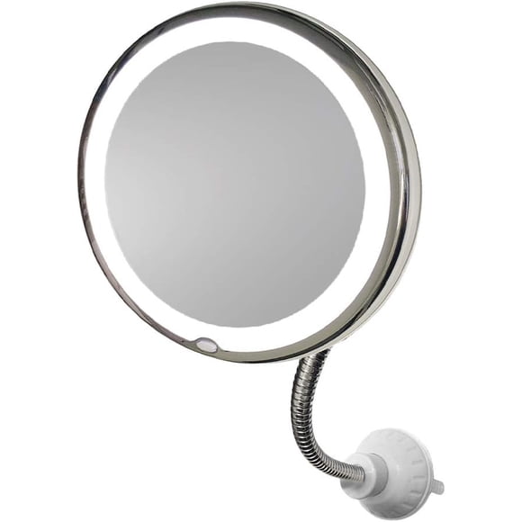 My Flexible Mirror 10x Magnification 7\u201d Make Up Round Vanity Flexible Mirror for Home, Bathroom use with Super Strong Suction Cups As Seen On TV