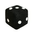 thumbnail image 2 of Funny Simulation Dice Pillow Cubic Cube Pendant Dolls Stuffed Soft Sofa Back Cushion Home (20cm/7.8 Inch),Black, 2 of 6