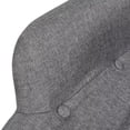 thumbnail image 3 of vidaXL Armchair with Footstool Gray Fabric, 3 of 5