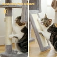 thumbnail image 4 of PAWZ Road 64" Cat Tree Large Cat Tower Multi-Level Cat Scratching Post Tower, Gray, 4 of 14
