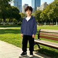 thumbnail image 4 of Generic Toddler Girls Zip Up Hoodies Cute Plaid Full-Zip Hooded Sweatshirts Kids Casual Spring Fall Sweatshirt Jackets with Pockets, 4 of 4