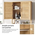 thumbnail image 4 of SONGMICS UBTS010N01 - clóset de baño con Estante Interior Ajustable, Estante para Inodoro Que Ahorra Espacio, Natural, 4 of 7