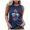 ZA Blue, variant on LINGLANG Summer Tops for Women Sunflower Graphic Tank Flower Graphic Navy Tees Shirt Sleeveless Loose Shirts Tshirts Shirts