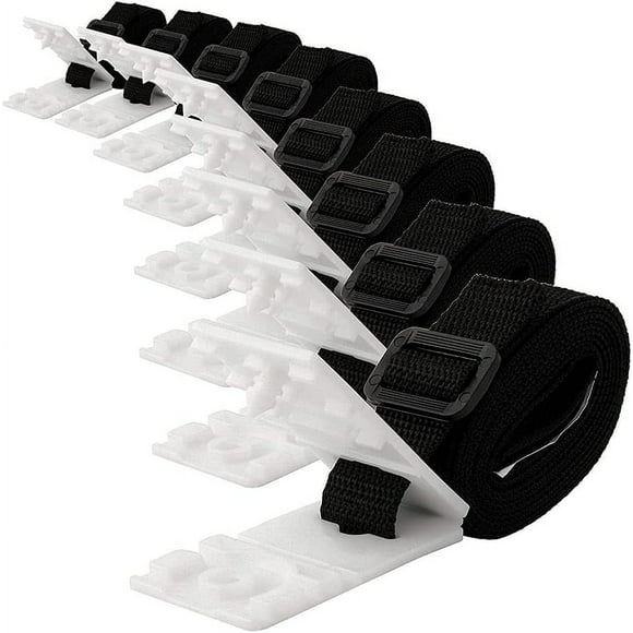 Adhesive Nylon Straps for Universal Inground Swimming Pool, First-Class Strong Nylon Solar Cover Reel Attachment Kit, Protecting Solar Blanket with Cord Plates Buckles
