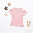 thumbnail image 2 of FDDMis Spin Tops for Kids Scoop Neck Top Dance Top Cute Shirts Y2k Baby Clothes for Girls Junior Clothes Teen Girls Toddler Girl Clothes, Pink 12-18 Months, 2 of 9