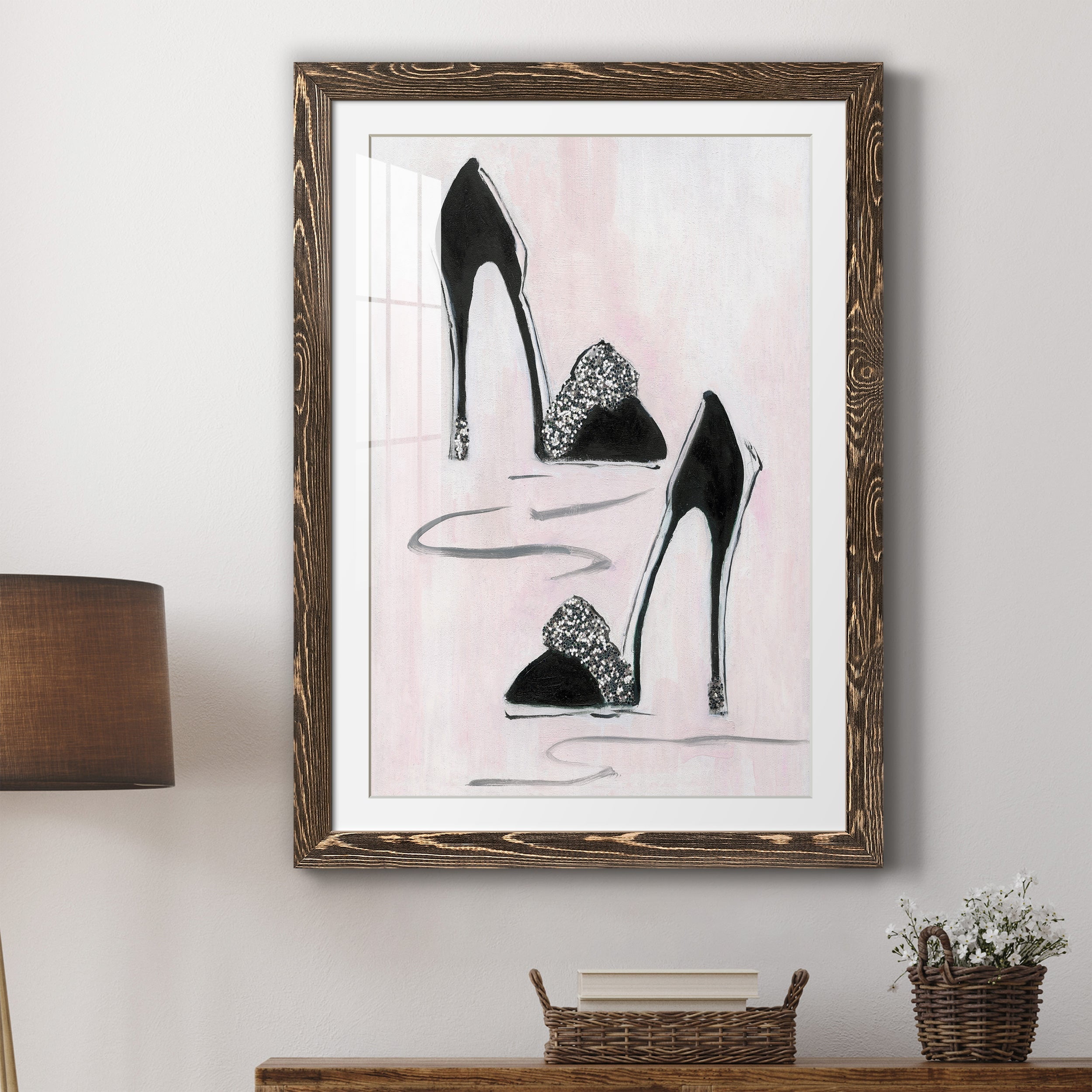 Shoes That Dazzle II - Premium Framed Print - Distressed Barnwood Frame - Ready to Hang