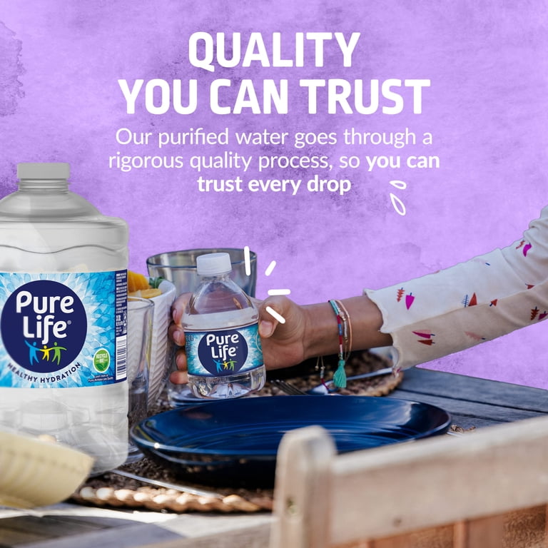 4 pack) Pure Life Purified Water, 3 Liter, Single Plastic Jug 4 pack) Pure Life Purified Water, 3 Liter, Single Plastic Jug