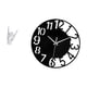 thumbnail image 5 of Reloj con escultura de mano creativa, silencioso, decorativo, estatua de para apartamento, dormitorio, restaurante, hotel, oficina, hogar, baño., 5 of 8