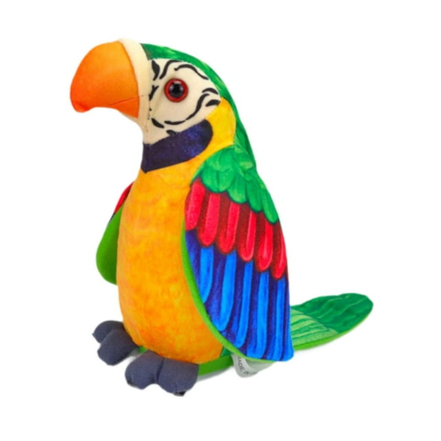 Peluche de loro eléctrico interactivo para niños y niñas. verde