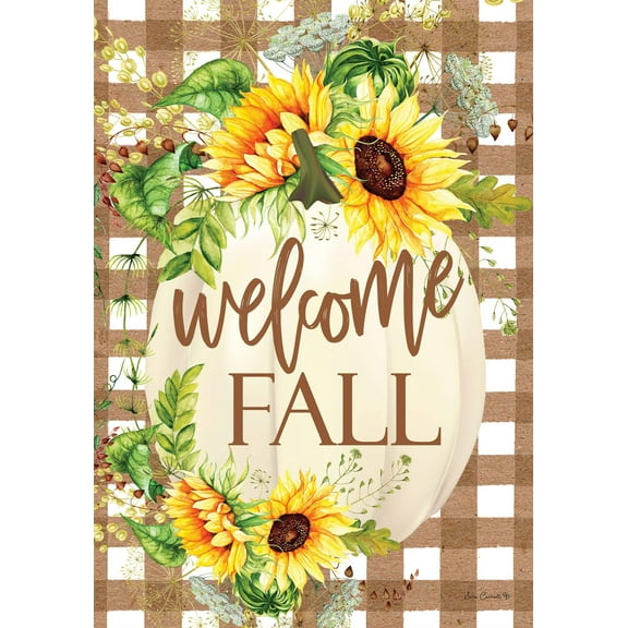 Sunflower Pumpkin 4388 Decorative Flag