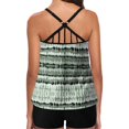 thumbnail image 4 of Eashery Womens Swimsuits Two Piece Strap Split Loose Fit Womens Swimwear Tankini Black XXL, 4 of 5
