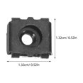 thumbnail image 2 of TABLETREANDS 100Ud Rack Panel Nut M4 Negro Con De Clip Resorte Para Fijación Segura En Racks, 2 of 8