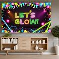 thumbnail image 4 of Neon Theme Glow Party Banner Colorful Design for Dance Party Indoor Event Celebration, 4 of 7