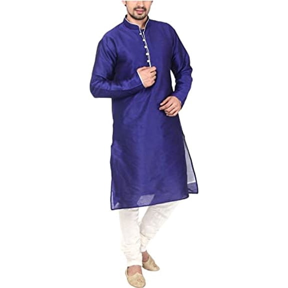 Royal Men's loop button kurta& Churidaar Set