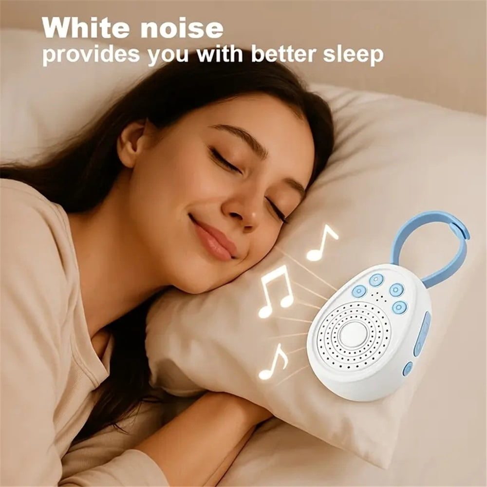 White Noise Machine | Portable Sound Machine for Babies, Kids, Adults | Sleep Soother | 20Soothing Sounds | Long Battery Life | Travel, Registry, Baby Gift（blue）