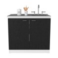 thumbnail image 6 of SALENTO UTILITY SINK WITH CABINET BLACK WENGUE, 6 of 6