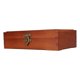 thumbnail image 2 of Wooden Sketching Pencil Box Antique Solid Wood Square Children Stationery Storage Case, 2 of 5