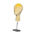 thumbnail image 4 of Soporte de exhibición de sombreros con modelo de cabeza de maniquí, base de metal ajustable, soporte de exhibición de sombreros Base de plata amarilla, 4 of 8