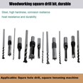 thumbnail image 4 of GFDYREE Square Hole Drill Bit, Steel Hardness Sharp Durable Mortising Chisel Set 1/2-Inch, 1/4-Inch, 3/4inch, 3/8-Inch, 5/8-Inch, 5/16-Inch, 9/16-Inch Woodworking Mortiser Drill Bit-7pcs, 4 of 7