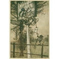 thumbnail image 2 of Arthur Rackham 14x18 Gold Ornate Wood Frame and Double Matted Museum Art Print Titled - These Tricky Fairies Sometimes Change the Board on a Ball Night (1913), 2 of 4