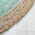 thumbnail image 3 of SAFAVIEH Natural Fiber Cebrail Geometric Area Rug, Aqua/Natural, 4' x 6' Oval, 3 of 11