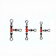 thumbnail image 4 of Conector giratorio de tres horquillas japonesas de ocho anillos, accesorios de pesca, 4 of 6