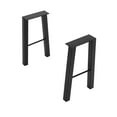 thumbnail image 5 of TC-Home 18" Industry Table Legs Solid Iron DIY Solid Iron Legs Set of 2 Black, 5 of 11