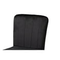 thumbnail image 4 of Baxton Studio Preston Modern Luxe and Glam Black Velvet Fabric Upholstered and Two-Tone Black and Gold Finished Metal, 4 of 7