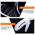 thumbnail image 2 of Riousery Waterproof Snowboard Mittens for Women Men Winter Ski Gloves Touchscreen Warm Insulated Mitts White, L (14.57 inches / 37.00 cm), 2 of 7