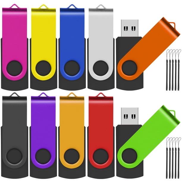 Unidades de memoria flash EASTBULL USB 2.0 de 16 GB, paquete de 10