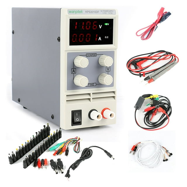 MINI Alimentation Numérique Réglable LED Commutation DC 30V 10A 60V 5A Alimentation de Laboratoire Prise DC pour Réparation Téléphone Ordinateur Portable, Excellente Compatibilité